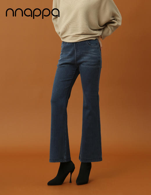 时尚磨毛牛仔微喇裤29231 商品图1