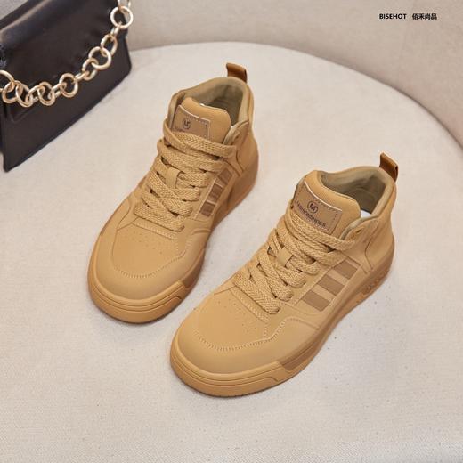 新品厚底高帮单层皮百搭休闲鞋938B23662 商品图5