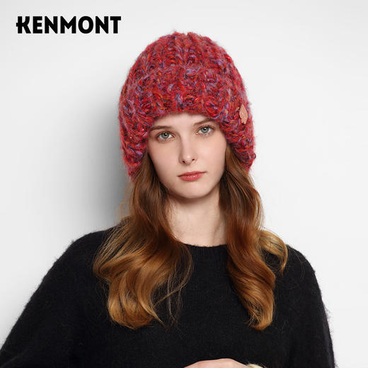KENMONT卡蒙 彩虹系列KM-9462 复古针织帽   多重纱线手工编织   买就赠价值138的手套  多买多送 商品图5