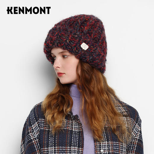 KENMONT卡蒙 彩虹系列KM-9462 复古针织帽   多重纱线手工编织   买就赠价值138的手套  多买多送 商品图7