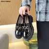 新品漆皮厚底大扣乐福鞋919B23601 商品缩略图4