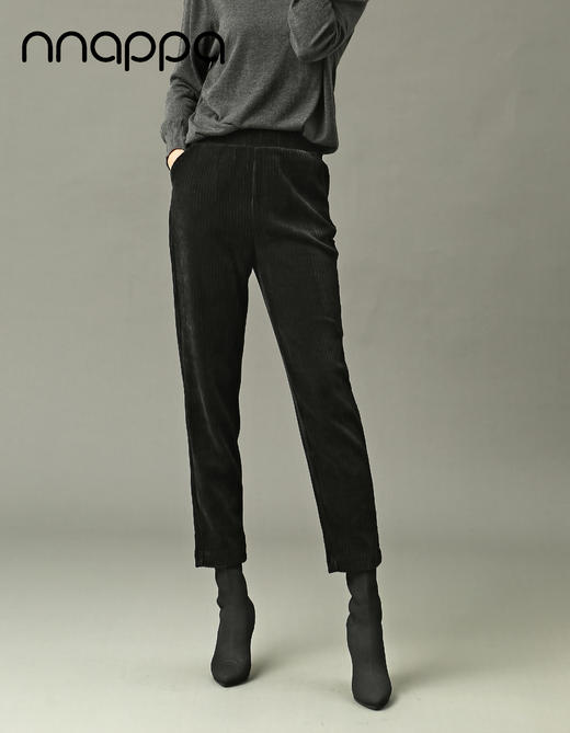 加厚雪尼尔休闲锥形裤29202 商品图2