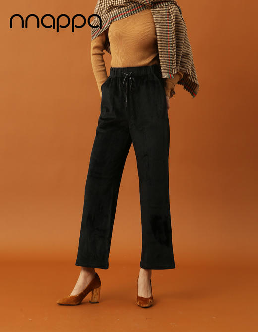 雪尼尔复合海岛绒直筒裤PA29219 商品图1