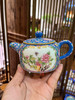 重工珐琅彩蓝地开窗花鸟壶 商品缩略图0