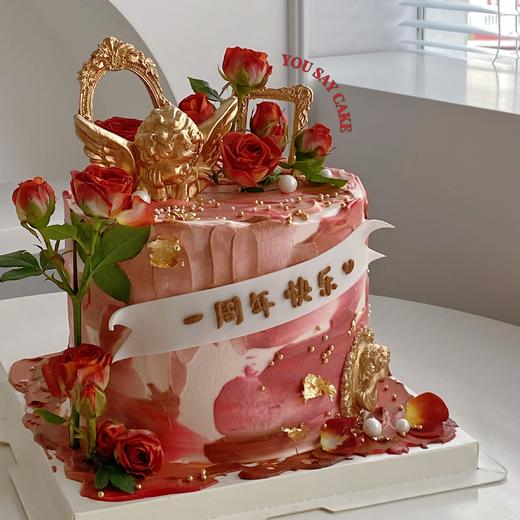 复古鲜花蛋糕系列  （提前24小时预订） 商品图0