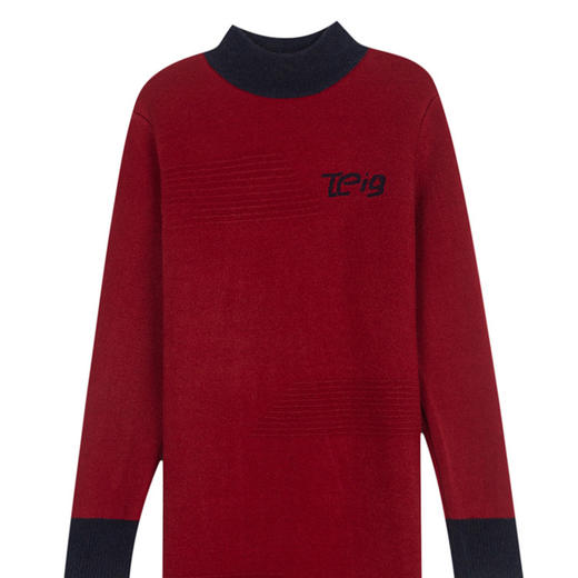 半高领毛衣裙，冬季加绒加厚中长款女装秋冬新款洋气打底衫CC-101-29992 商品图4