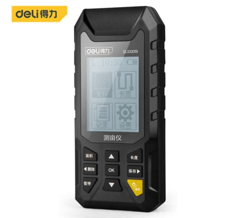得力DL333019测亩仪黑白屏(黄) 商品图0