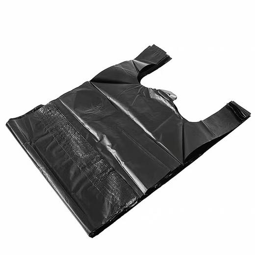 36黑色背心塑料袋垃圾袋背心袋手提胶袋37个/扎 商品图2