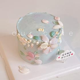 刮刀花裱花送女生女士蛋糕-低糖处理无添加