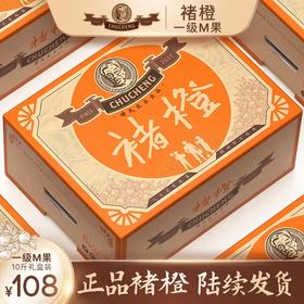 2024褚橙新鲜云南冰糖橙一级M号橙子礼盒10斤