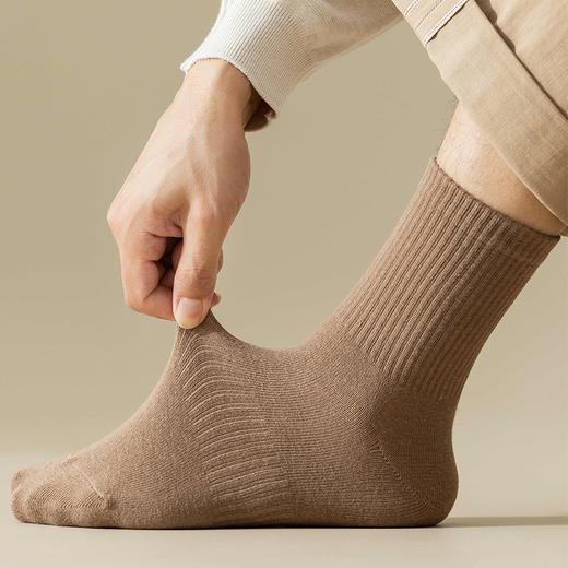 【男士束腰中筒袜】男士束腰中长袜棉质袜子秋冬中长筒袜透气休闲男袜 商品图7