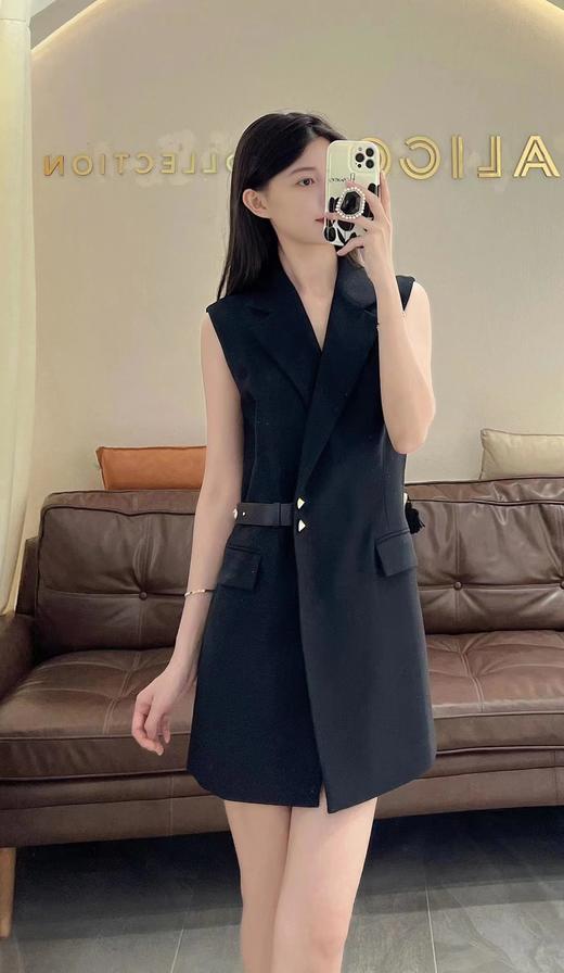 亮片镶嵌皮带马甲 商品图0