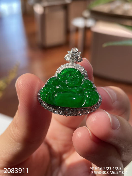 2083911，老坑高冰帝王绿佛公吊坠。具体价格微信咨询 商品图1