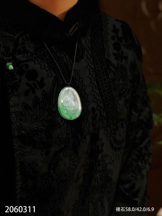 2060311，冰飘翠水月观音裸石。具体价格微信咨询 商品图4