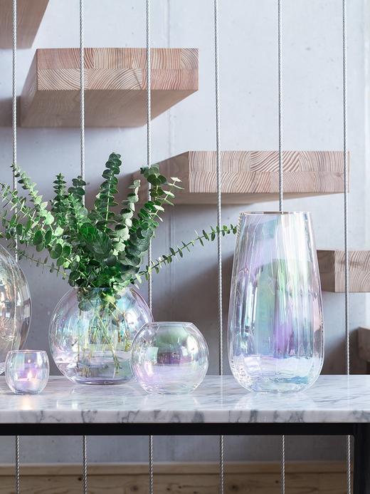 lsa花瓶PEARL彩虹玻璃客厅小摆件透明欧式轻奢创意高级感插花装饰 商品图2