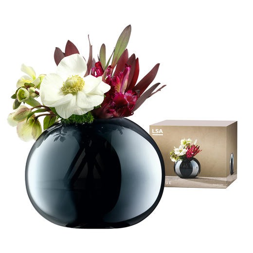 LSA Epoque 纯手工玻璃花瓶 复古幻彩轻奢手工花器插花卧室玄关装饰摆件 商品图3