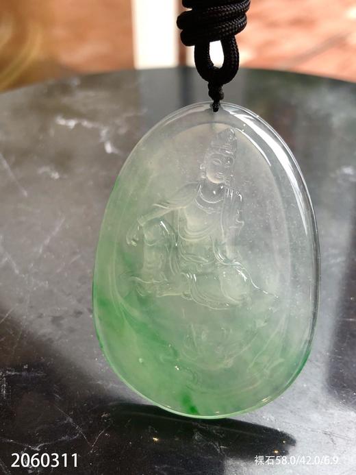 2060311，冰飘翠水月观音裸石。具体价格微信咨询 商品图3