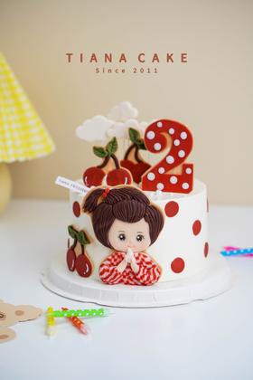 【翻糖定制款】樱桃小女孩