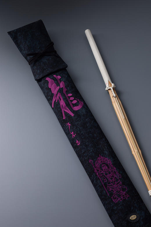 【寶船】「樹齋」刺繡竹刀袋 本体 しろがね生地 商品图0