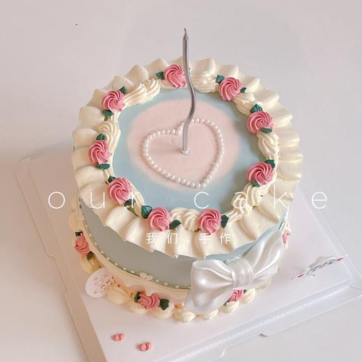 爱心复古蝴蝶结蛋糕-低糖处理无添加 商品图2