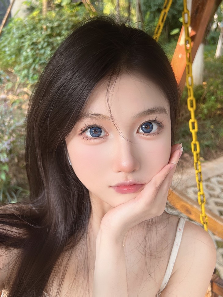 Hanawink年抛隐形眼镜 普鲁士牛仔14.5mm 1副/2片-VVCON美瞳网24