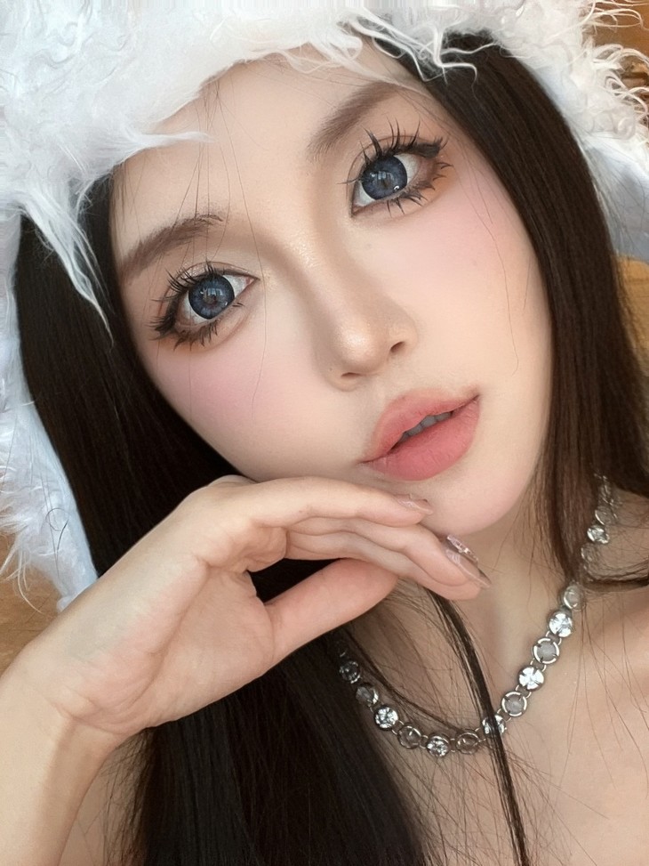 Hanawink年抛隐形眼镜 普鲁士牛仔14.5mm 1副/2片-VVCON美瞳网22