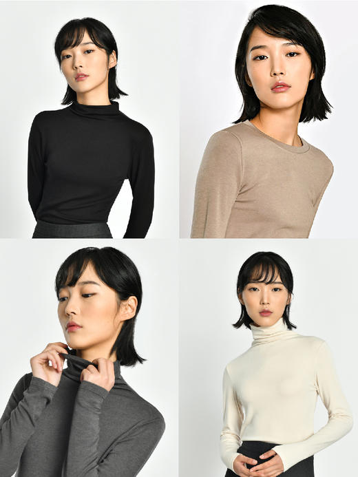 【特价清仓】本物羊绒蛋白纤维打底衫 商品图3