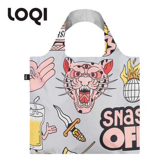 【直播间】LOQI虎蛇啤酒环保万用袋（黑/白） 商品图1