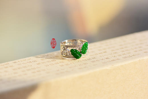 双生叶戒坠 商品图2