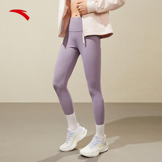【M断码】安踏紧身裤女士九分裤运动长裤健身瑜伽训练紧身长裤162247304【库存有限，如无货将做退款，介意慎拍！】 商品图1