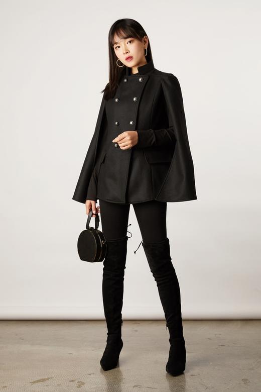 ELLA JADE 时尚斗篷羊毛呢外套 11107 商品图2