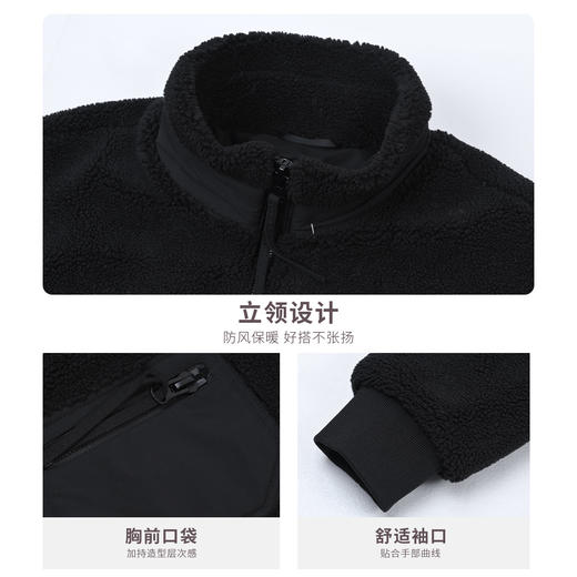 【黑科技热特姆发热】圣得西仿羊羔毛夹棉加厚保暖棉衣2025冬季外套潮 商品图5