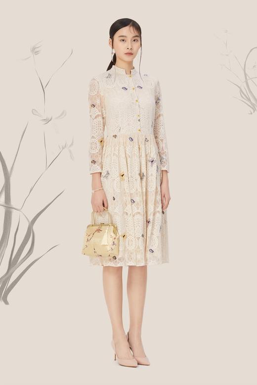 ELLA JADE 蝴蝶刺绣蕾丝连衣裙 8738 商品图4