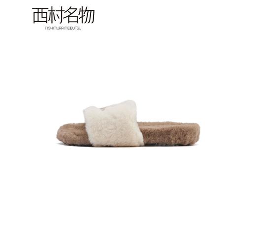 西村名物22年新款暴富刺绣拖鞋时尚百搭加绒毛毛拖鞋 商品图1