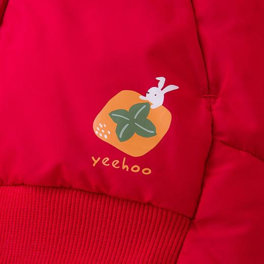 英氏儿童羽绒服男女宝白鹅绒连帽羽绒外套2022新年装YRWFJ42322A 商品图4