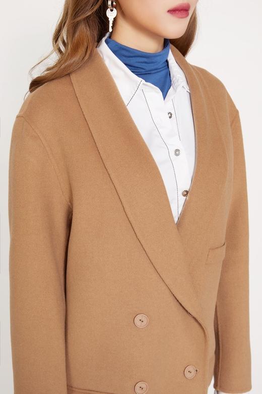 ESTELLICA 双面毛呢短款西装大衣 10346 商品图3