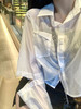<曾小咸推荐>巨折清仓秒杀，稀有现货24小时发【仅限今日】  白色短款衬衫薄款微透 商品缩略图3