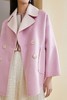 三COLOUR 粉色翻领短款双面呢大衣 10377 商品缩略图3