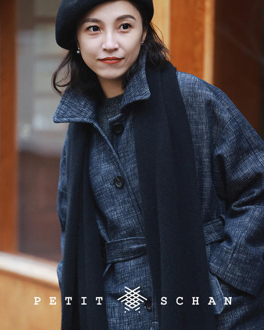 PETIT SCHAN小闪 CLO#152 Café de Flore 花神咖啡馆 羊毛系带长外套/长款大衣 商品图6