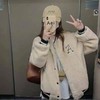 【简易时尚百搭加厚羊羔毛外套】棒球服女ins潮2022年新款秋冬季韩版宽松加绒加厚羊羔毛外套 商品缩略图0