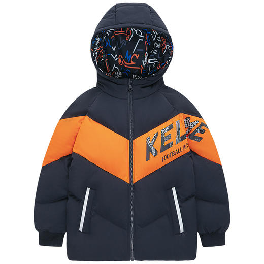 kelme kids卡尔美童装儿童棉衣棉服双面穿大童男女童加厚保暖外套 商品图3