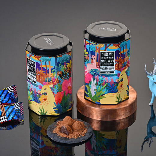 香港美诚 益生菌爆跳黑巧克力 208g /1灌 商品图5