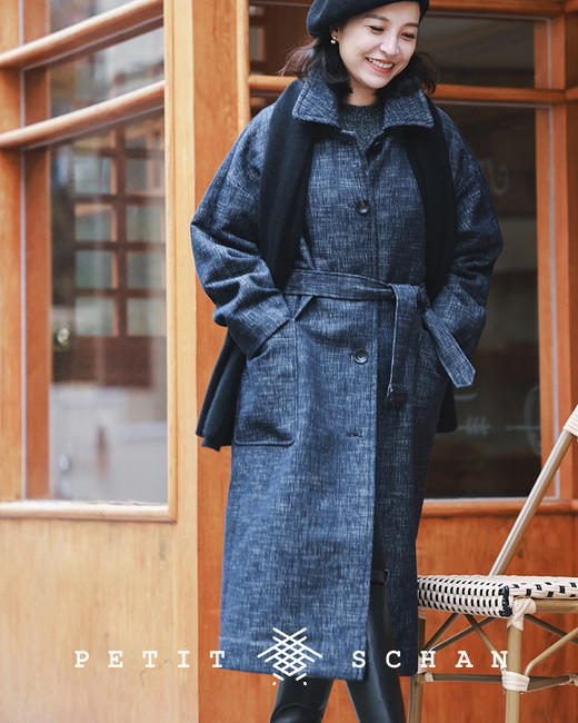 PETIT SCHAN小闪 CLO#152 Café de Flore 花神咖啡馆 羊毛系带长外套/长款大衣 商品图2