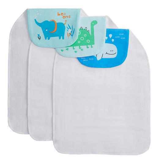 贝恩施儿童纯棉吸汗巾幼儿园婴儿隔汗巾宝宝夏季薄款大号男童女童 商品图1