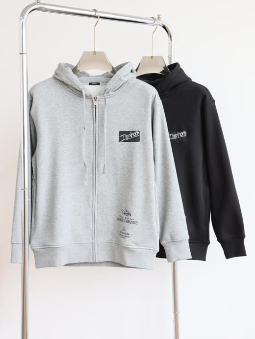 剪刀 x DAVE B0NZAI联名 联名廓形宽松加绒帽衫 WY664 商品图0