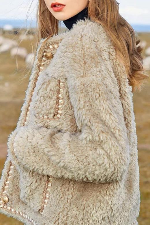 MEETLADY/米莱达 名暖风毛毛短外套 10732 商品图4