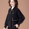 JFYH6563新款时尚洋气翻领长袖短款毛呢外套 商品缩略图1