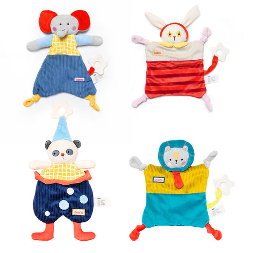 贝恩施婴儿安抚巾可入口可啃咬安抚玩偶宝宝睡眠手偶玩具睡觉神器 商品图1