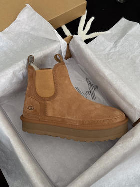 2022秋冬新款女士靴子➰厚底切尔西-栗色