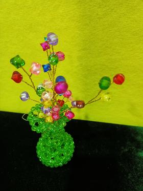 丞恩工坊 手工串珠摆件 花瓶
